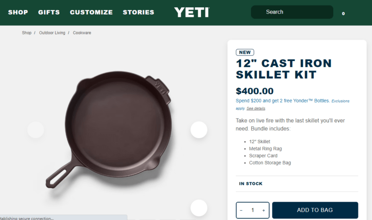 The Yeti Cast Iron Skillet